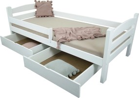 Wilsondo Detská posteľ so zábranou Oľga 5 90x200 - biela