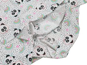 Detské bavlnené obliečky PANDA UNICORN biele Rozmer obliečky: 60 x 70 cm | 140 x 200 cm