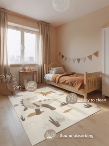 Hanse Home, Detský koberec Adventures 106412 Cream Multicolor, 120x170, viacfarebná, detská izba