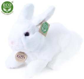 Plyšový králik biely ležiaci, 23 cm ECO-FRIENDLY
