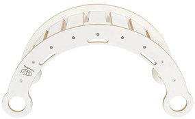 Biela hojdačka z borovicového dreva 39x75x38 cm Montessori – Meowbaby