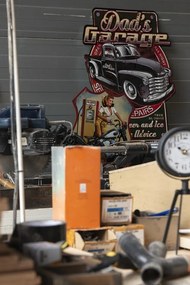 Nástenná kovová ceduľa Route 66 - Full Service - 30*1*35 cm
