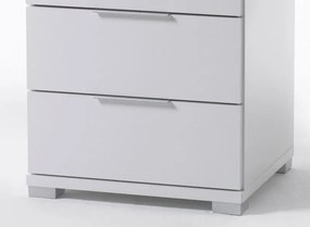 Vysoký nočný stolík / skrinka Samson Plus, biely