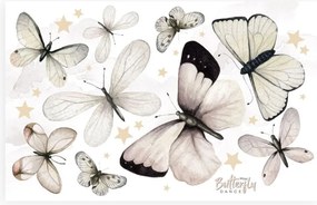 Samolepka do detskej izby motýlí tanečný set S