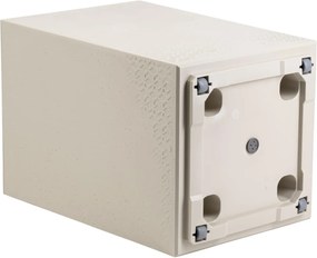 Sada 2 ks květináčů BETONIQUE 40x40/60x40 cm béžová