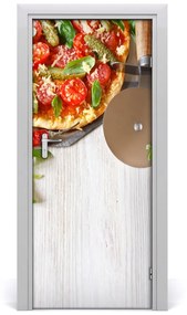 Fototapeta na dvere do domu samolepiace pizza 75x205 cm