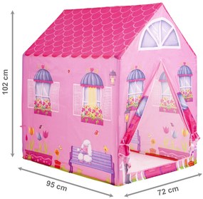 Ružový domček pre deti