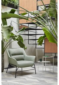 Zeleno-sivé kreslo Teulat Sadira