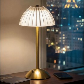 LED stmievateľná nabíjateľná stolová lampa PARIS LED/2W/5V 800 mAh zlatá