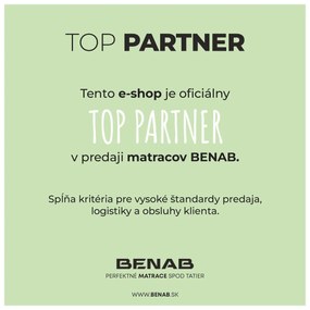 BENAB Matrac s BIO penou OMEGA FLEX  85x190 cm Poťah ALOEVERA