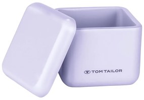 Fialový kúpeľňový organizér na vatové tampóny z polyresínu Tom Tailor T-Rounded – Wenko