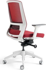 bestuhl -  BESTUHL Kancelárska stolička J17 WHITE BP červená