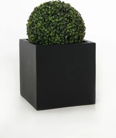 Kvetináč BLOCK, sklolaminát, 30x30x30 cm, antracit