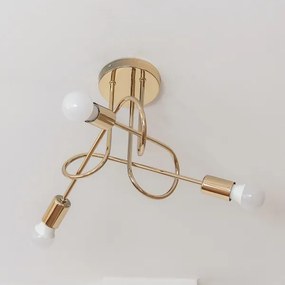 Prisadený luster OXFORD 3xE27/15W/230V zlatý