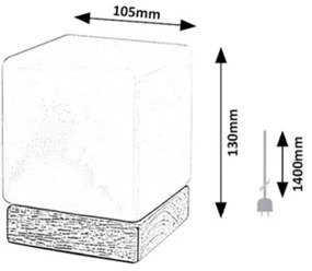 Rabalux 76003 - LED Stmievateľná stolná lampa PIRIT LED/1,2W/5V 3000K buk