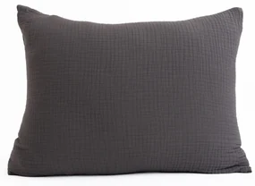 Mušelínová obliečka na vankúš 50 × 70 cm – Alexia sivé