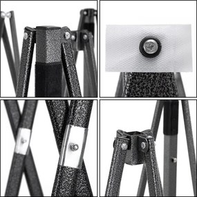 Nožnicový stan 3×3 m – záhradný pavilón pre veľtrhy, expresné akcie a catering, čierny Springos GP0004