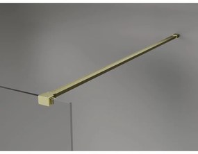 Mexen Lunar sprchová stena pravá 90 x 200 cm, 8mm číre sklo, zlatá matná, 830-090-000-55-00-P