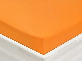 Jersey napínacie prestieradlo JR-006 Oranžové 90 x 200 - výška 20 cm