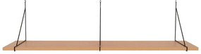 Polica v dekore jaseňa v prírodnej farbe 120 cm Chiba – House Nordic