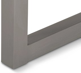 Stolík s obrubou po bokoch, sivý