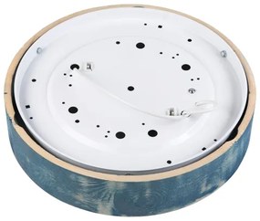Brilagi - Stropné svietidlo PINO 2xE27/15W/230V borovica/modrá priemer 37,5 cm