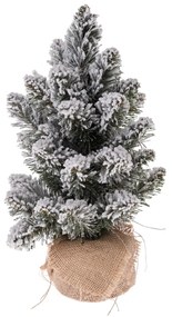 Dekoračný zasnežený stromček Jedľa, 30 cm