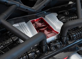 Ramiz Detská pretekárska bugina na batérie 5 Čierna + motory 2x200W + diaľkové ovládanie + zvuková LED dióda + pomalý štart