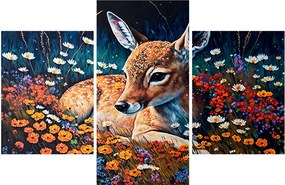Obraz - Maľované srne (90x60 cm)