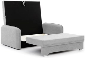 Rozkladacia 2-miestna pohovka LAINE, svetlosivá