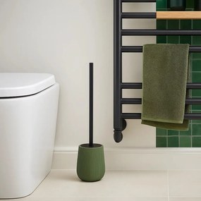 WC kefa Stripe, zelená/s čiernymi prvkami