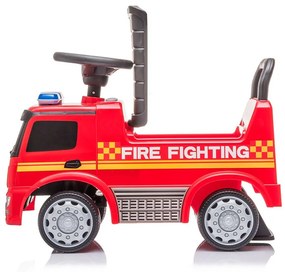 Detské odrážadlo so zvukom Mercedes Baby Mix POŽIARNICI červené