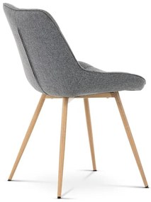 BONTEC Jedálenská stolička, šedá, látka, CT-394 GREY2 Farba: Šedá