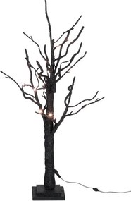Dekorácia čierny svietiaci stromček Tree Bare Led glitt - 53*48*92 cm