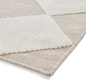 Bielo-béžový prateľný koberec 160x230 cm Lyna Beige&amp;White – Think Rugs
