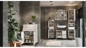 Krémová nízka skrinka pod umývadlo 60x56 cm Salinas – Germania