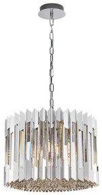 Krištáľový luster na reťazi RITZ 7xE14/40W/230V chróm