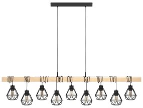 Eglo 44077 - Závesný luster na lanku TOWNSHEND 9xE27/60W/230V