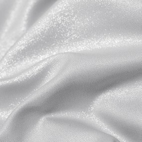 Goldea vianočný exkluzívny behúň na stôl - strieborný s trblietkami 50x180 cm