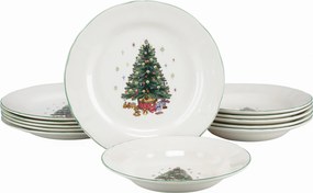 XXXLutz JEDÁLENSKÝ SERVIS Tannenbaum bunt 12-dielne Creatable - Jedálenské sety - 007768082903