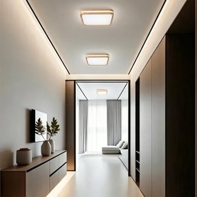 Brilagi - LED stmievateľné svietidlo MOLINA SQUARE LED/48W/230V dub 40x40 cm + diaľkové ovládanie