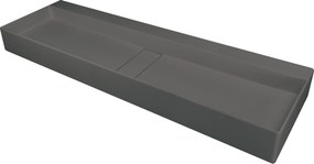 Deante Umývadlo na dosku Blur 120x40 cm - CQB TU2S, granit, antracit metalic
