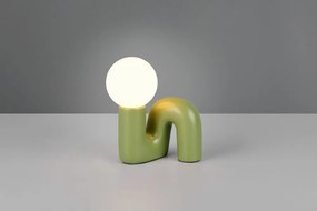 Zelená keramická stolová lampa (výška 21,5 cm) Quinn – Reality