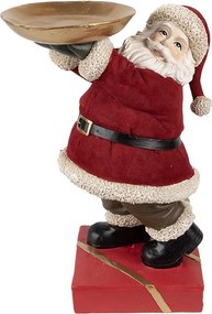 Vianočné dekorácie Santa s miskou - 17*13*26 cm