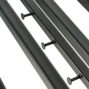 Čierny kovový nástenný vešiak s poličkou Marco – Spinder Design