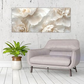 Obraz - Jemné pivonky (120x50 cm)