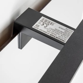 Aigostar - LED zrkadlové osvetlenie do kúpeľne LED/12W/230V 4000K 60 cm IP44 čierne