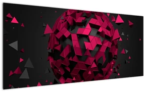 Obraz 3D abstrakcie (120x50 cm)