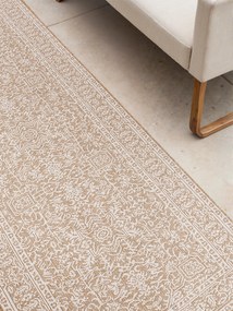 Behúň Duet Kona 106250 Beige/White - na von aj na doma, 80x250, béžová, chodba / predsieň, NORTHRUGS