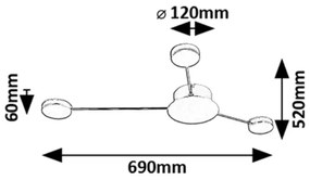 Rabalux 71275 - LED Nástenné svietidlo AMADEO LED/10W/230V 3000K